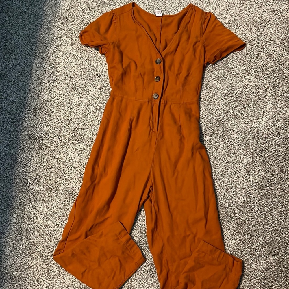 Petite cropped jumpsuit